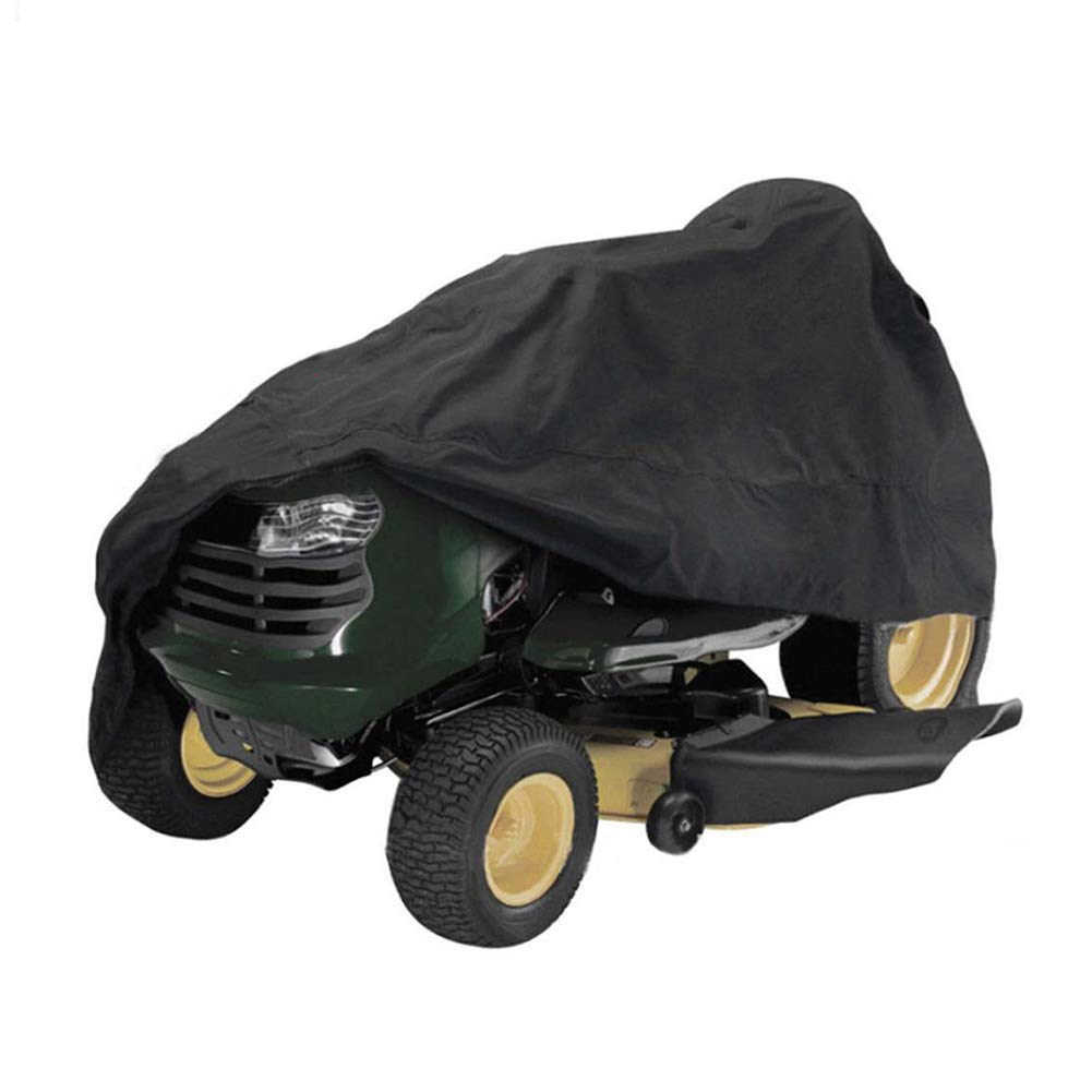 STTC Garden Lawn Tractor Cover, 210D Waterproof Oxford All-Weather Anti-UV Dustproof Outdoor/Indoor Garden Lawn Mower Protective Cover with Storage Bag,L(182 * 111 * 116cm)