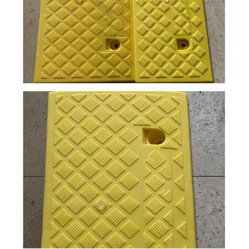 Rampa para cordón de acera de plástico amarillo 50x38x16cm miniatura 6