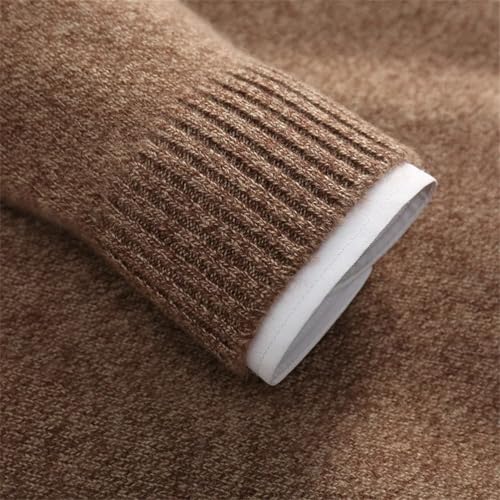 Men Full Zip Sweater Mock-Neck Cardigan Long Sleeve Zipper Cardigan Thick Casual Knitwear Sweaters4