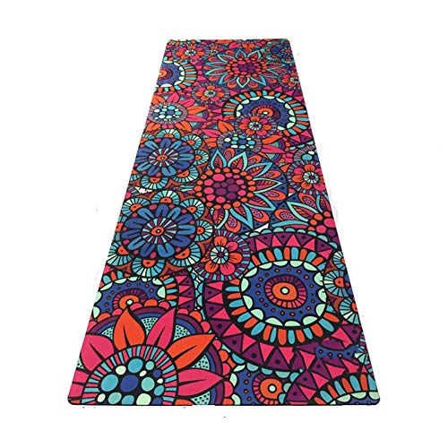 Baibian 183Cm*61Cm*3.5Mm Natural Rubber Comfortable Non-Slip Lose Weight Exercise Mat Fitness Yoga Mat,Style 1