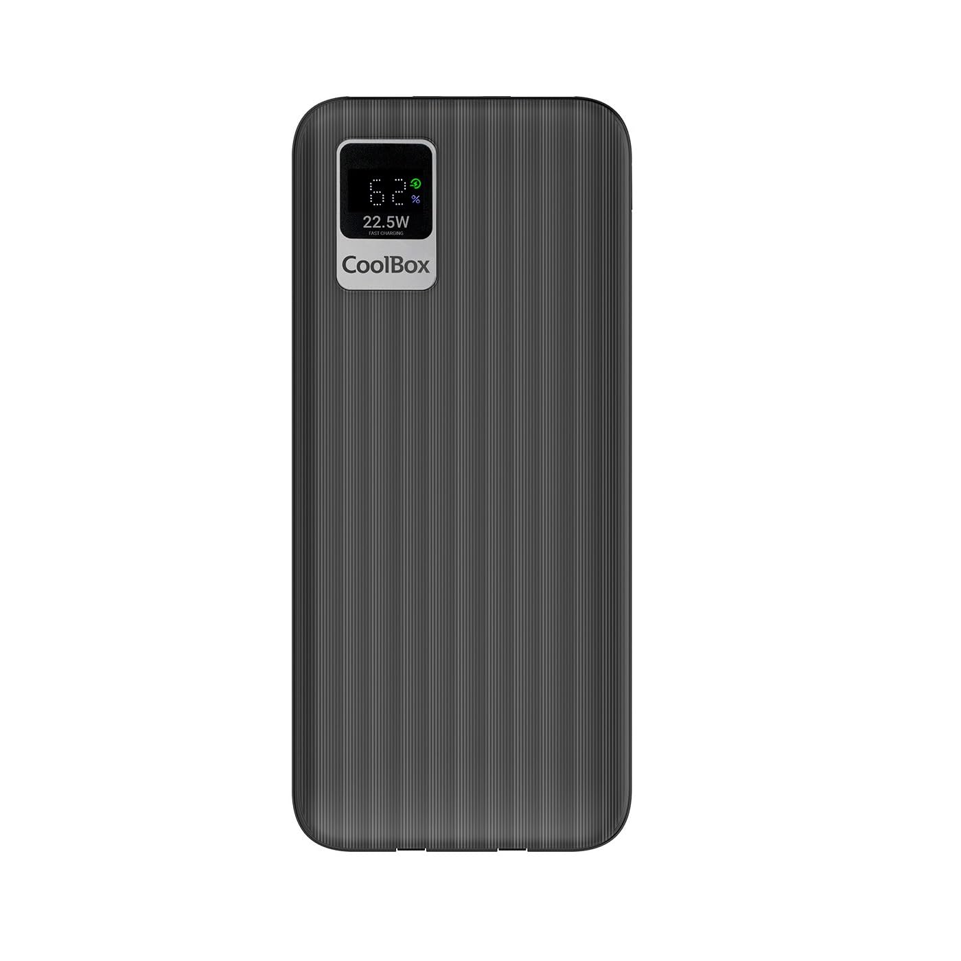 Coolbox PowerBank DP10 10000MAH LCD Negro Carg Ráp