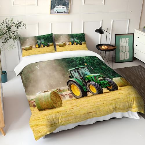 Housse de couette en microfibre facile à laver et sans repassage pour lit double - 4
