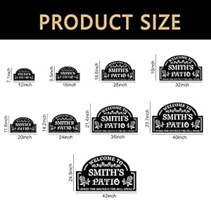 Personalized Metal Patio Sign, Patio Signs and Decor Outdoor, Welcome to Our Patio Wall Decor, Custom Patio and Decor, Personalized Outdoor Signs for Patio, Backyard Metal Sign, Housewarming Gift Personalized Metal Patio Sign Patio Signs and Decor Outdoor Welcome to Our Patio Wall Decor Custom Patio and Decor Personalized Outdoor Signs for Patio Backyard Metal Sign Housewarming Gift