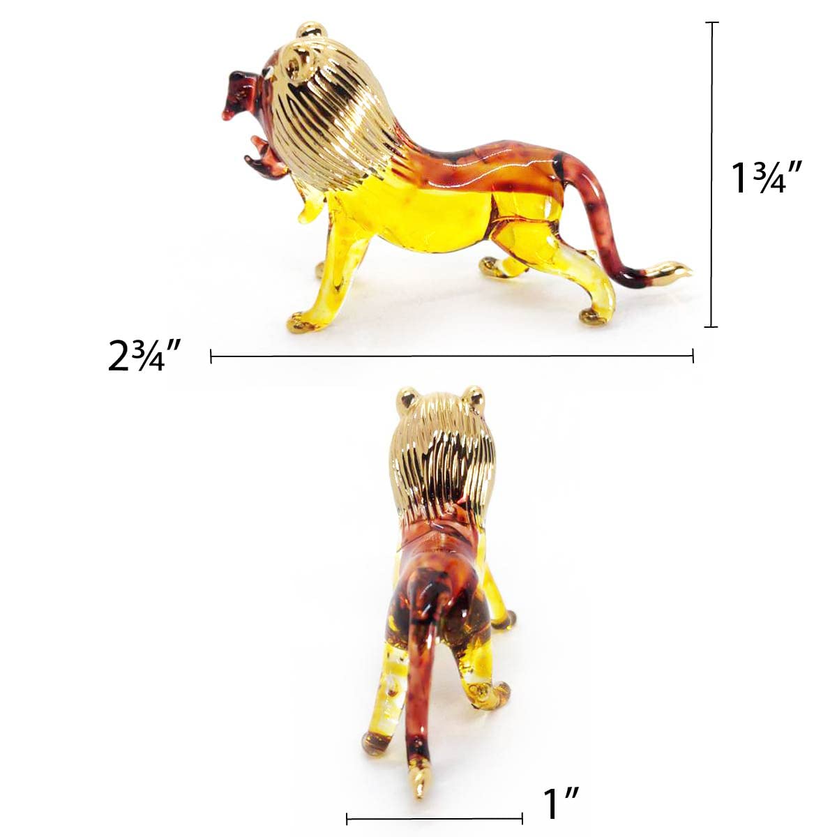 ガラスアート猫とライオン ガラスアート猫とライオン