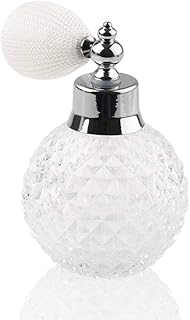 Topvane 100ml Crystal Perfume Bottle Long Spray Tassels Atomizer Pump Refillable Glass Bottles. (white)