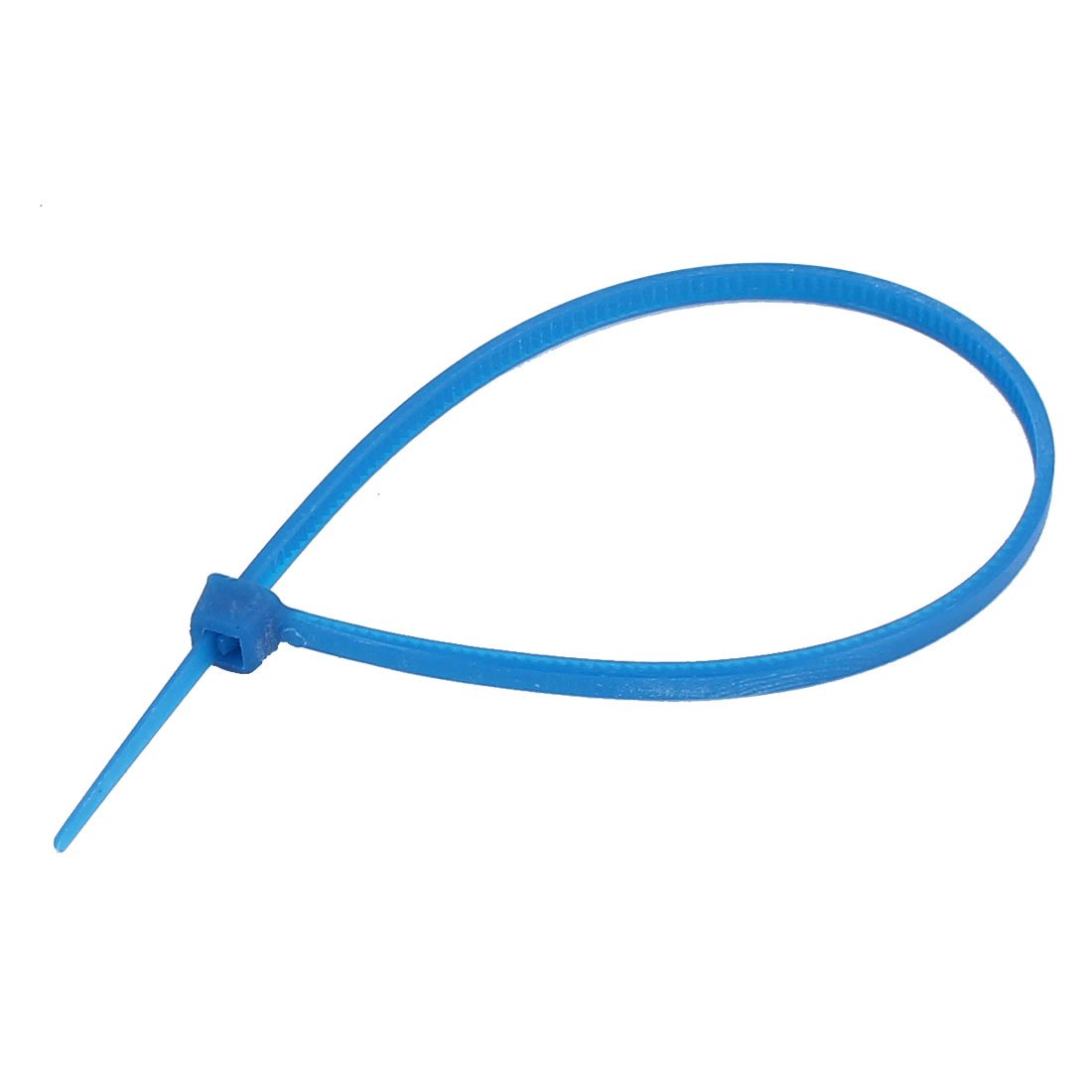 Aexit 4 Sizes Clamps Network Cable Cord Wire Nylon Zip Ties Straps Blue 400 Strap Clamps in 1