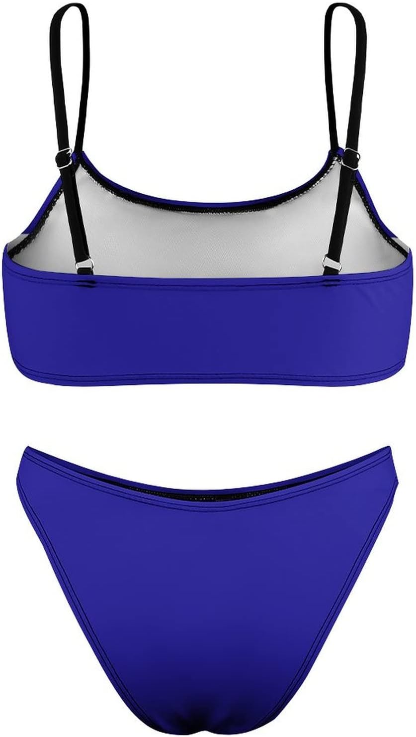 Adugen Origei Summer Print Women's El Salvador Flag Bikini Swimwear Hawaii Bikini Set Swimsuit M