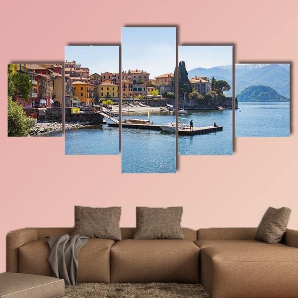 Tableau décoration murale d'Italie avec toile premium en 5 panneaux