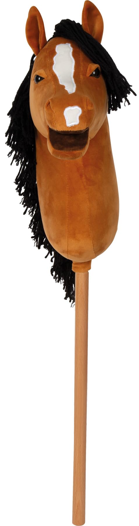 Small Foot Hobby Horse Marron « Melodie », Cheval bâton, Licol, bridon, Longe, dès 3 Ans, 12716