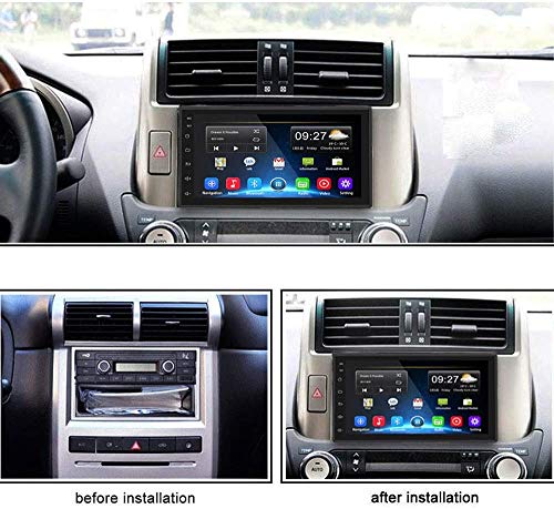 Podofo Double Din Car Radio Gps Navigation Android Head Unit 7" Hd Touch Screen Indash Car Stereo Support Dual Usb, Bluetooth, Wifi, Fm, Mirror Link With Rear Camera (2G+32G) #TOP7