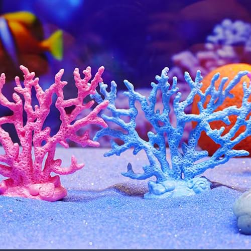 Estatua decorativa coral azul para hogar miniatura 3