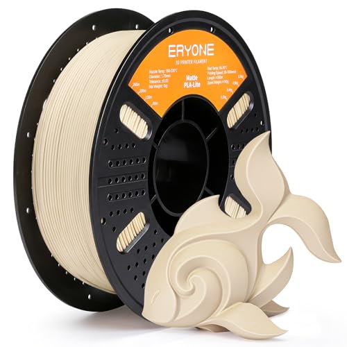 Image of ERYONE Matte PLA Lite 3D Printer Filament 1.75 + /- 0.03mm, Matte Filament 1KG(2.2LBS) Spool, Khaki