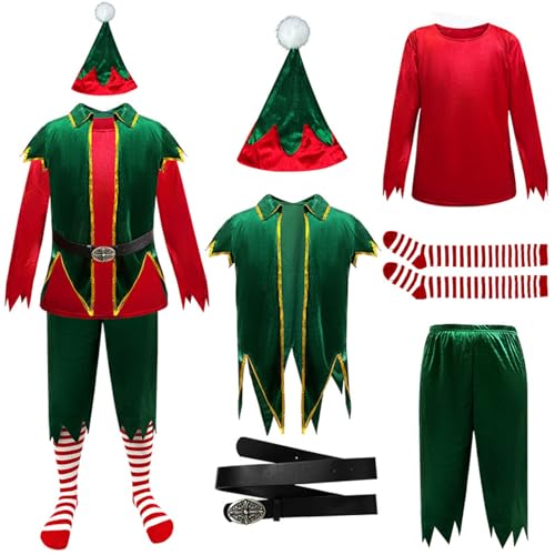 Tenue de Père Noël plusieurs tailles avec fermeture éclair rapide pour cosplay de Noël