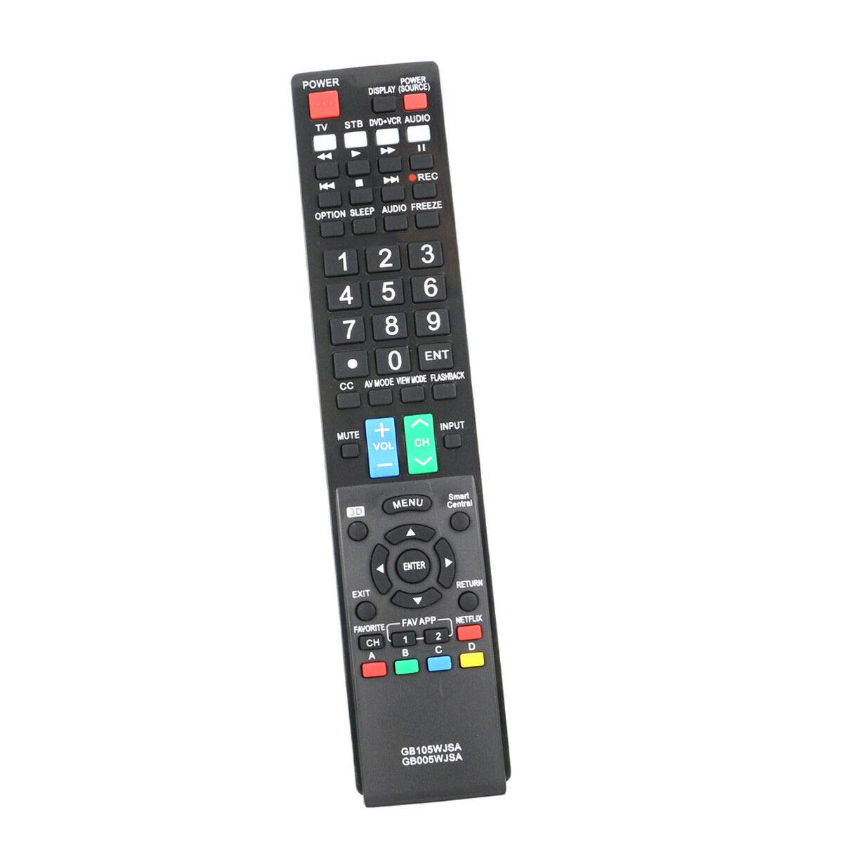 Replacement TV Remote Control Controller for Sharp LC-60LE847U LC-70LE847U LED LC-80LE844U LC-90LE745U 1080p 3D Internet TV