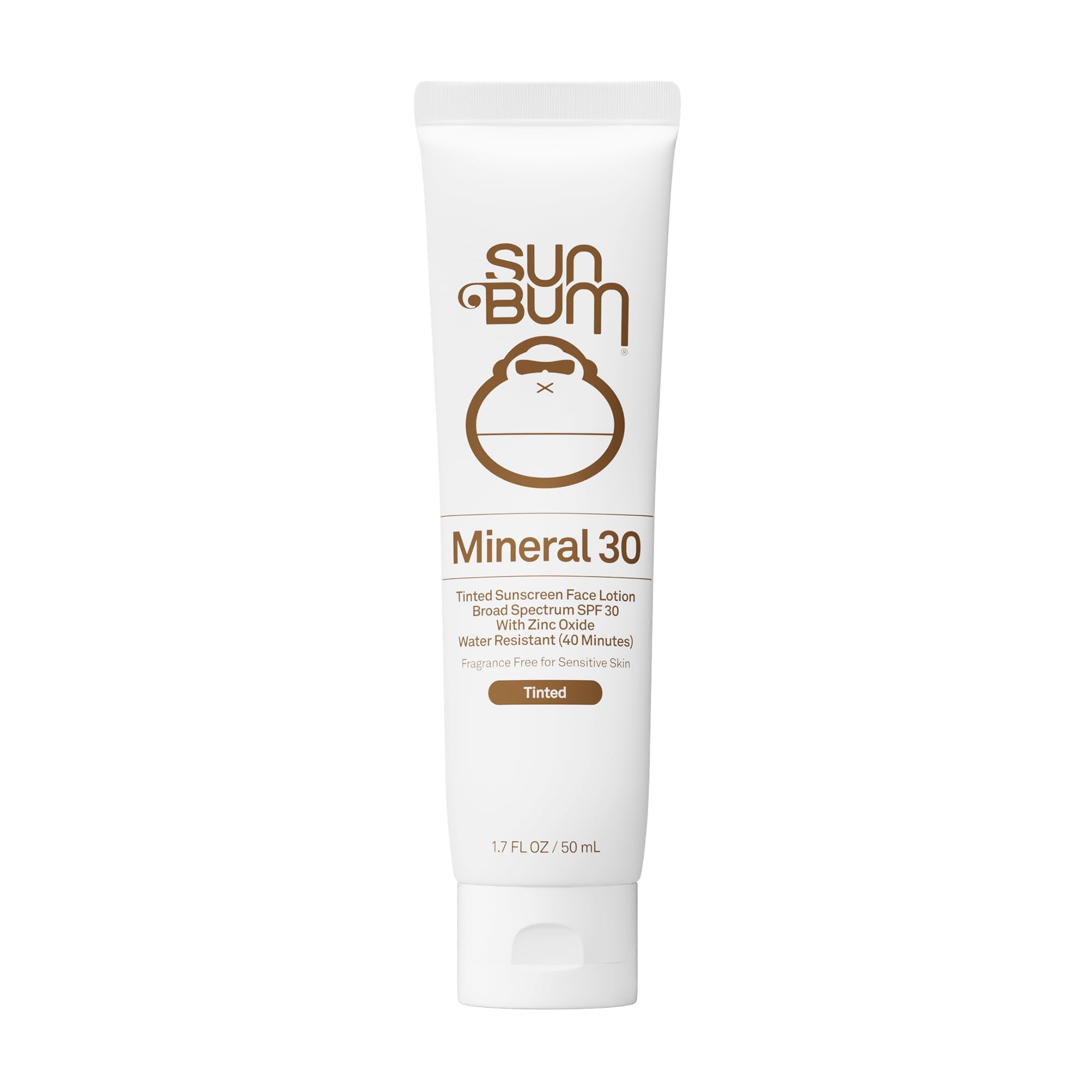 Sun Bum Crème solaire teintée minérale SPF 30 | Végétalien et récif (Octinoxate et Oxybenzone) Protection solaire naturelle à large spectre avec protection UVA/UVB | 48,2 g