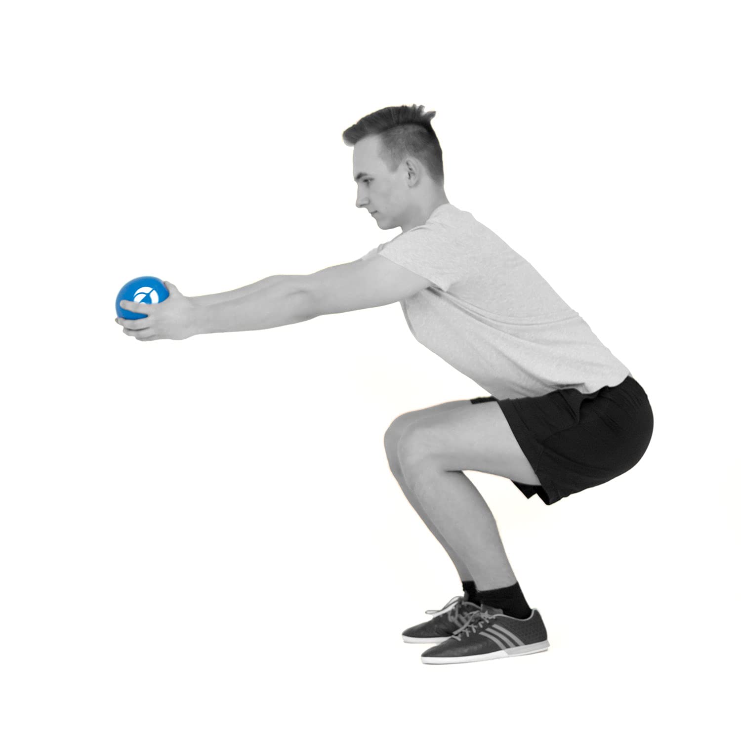 AFH Webshop Gewichtsball, Sportball, mit Sandfüllung, 4 Stück Spar Set | 0,5kg, 1,0kg, 1,5kg und 2,0 kg