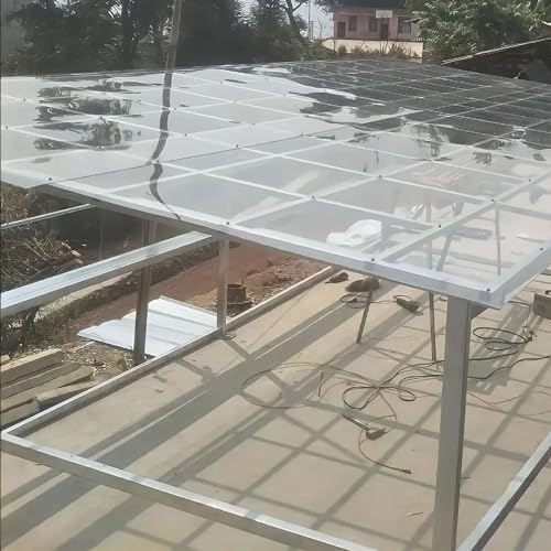 Polycarbonat-Dachplatte,1.5mm Acrylglas Platten,Transparente Isolierplatten,Stoßsicheren und UV-Beständigen,für Gewächshaus Gartenbau Terrassen Balkon Fenster Carports (0.5x1m) Polycarbonat-Dachplatte,1.5mm Acrylglas Platten,Transparente Isolierplatten,Stoßsicheren und UV-Beständigen,für Gewächshaus Gartenbau Terrassen Balkon Fenster Carports (0.5x1m)