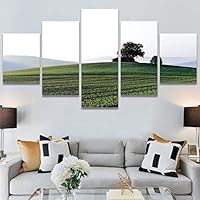 SIGNWIN 5 Panel Canvas Wall Art Modern Art Country Dramatic Global Landscape Multicolor Photography for Home Decorations Ready to Hang - 60