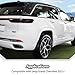 JeCar Tail Light Cover Smoked Tint Trim Covers for 2021-2024 Jeep Grand Cherokee