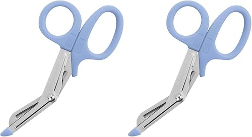 Prestige Medical Tijeras utilitarias para enfermeras, glaciar (paquete de 2) Azul glaciar,Rosa pastel,Acabado arcoíris / rosa intenso,Aqua (Aqua