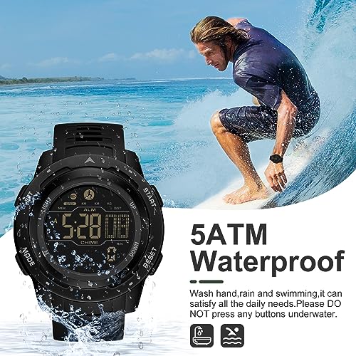 Findtime MMARS1 BLACK Men'S Digital Watch Waterproof Pedometer Watches Sport Watch Step Counter Calorie Military Watch thumb #2