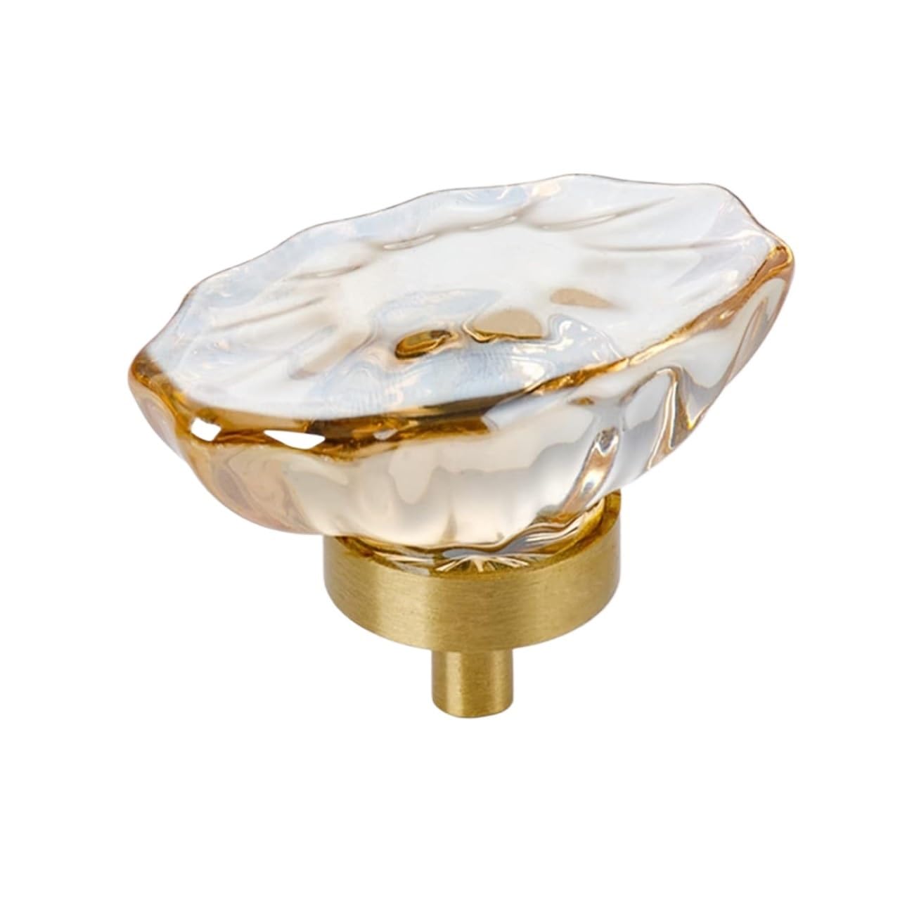 SBZIOJHDR Door Handle, Glass Crystal Decorative Knob,Modern Furniture Hardware,Cabinet Dresser Handle, Kitchen Pull Knobs(Champagnecolor)