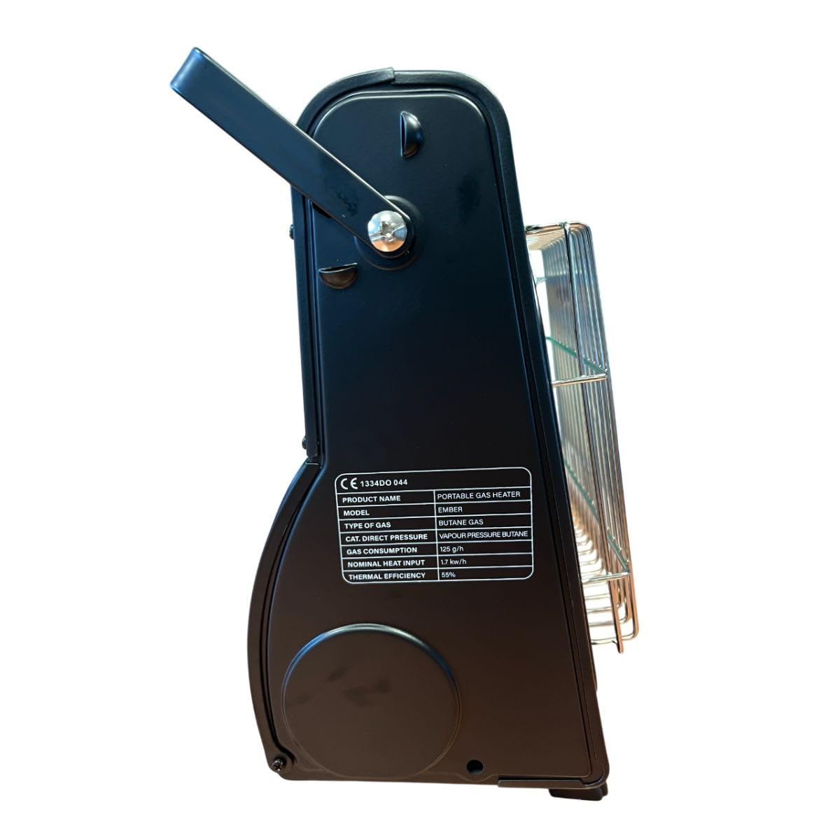 Intec – Calentador de gas portátil 1700 W de cerámica + 8 cartuchos de gas termopar ODS Camping Pesca