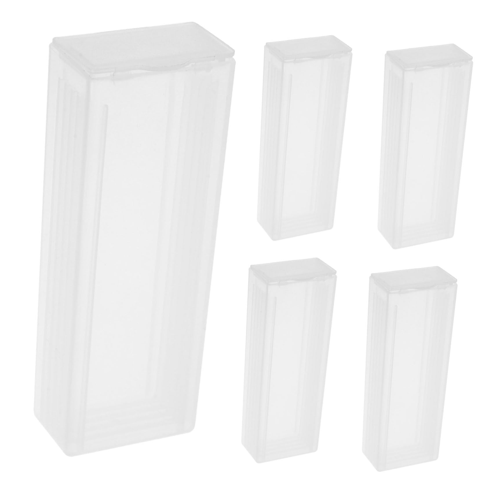 OUNONA 1set Slide Storage Slide Slides Compost Bin Slip-Cover Slides Slide Case ????? ?????? Slide Holder Stage Micrometer Slide Slip-on Slides Slider Slides and Cover Slips 5pcs