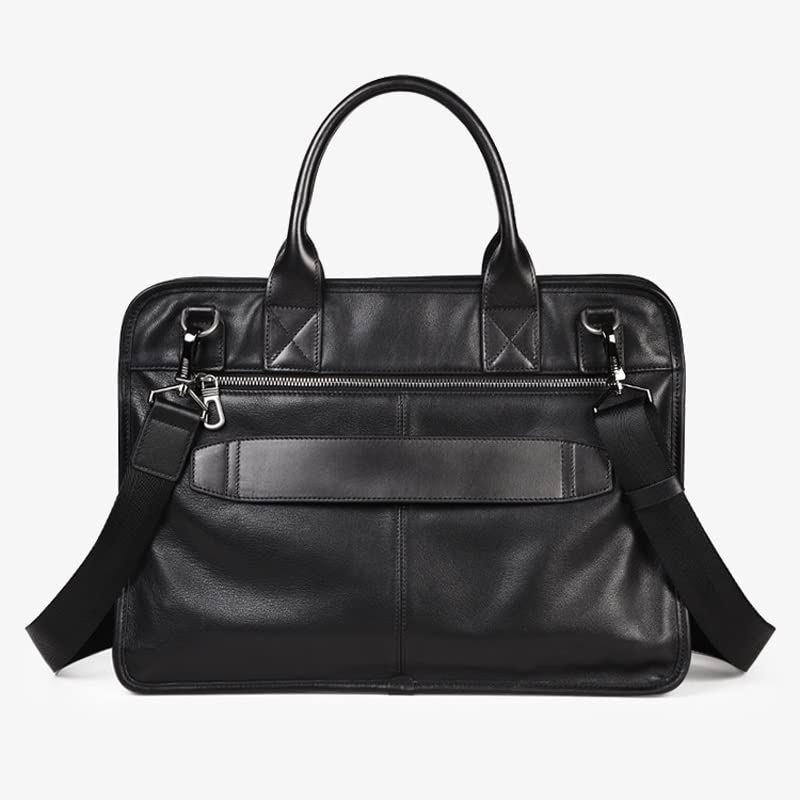 HBJWOV Soft Leather Large Capacity Business Briefcase Computer Bag Handbag Texture Tote Bag2