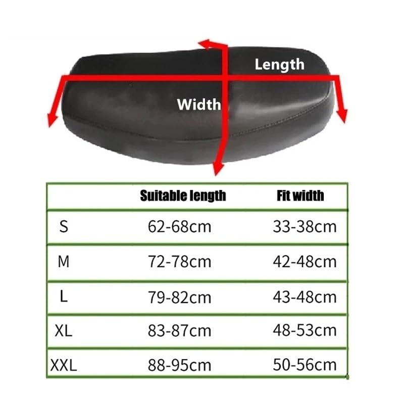 Funda para asiento de motocicleta y scooter universal transpirable 6