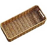 Organiseur de bureau – le matériau est sûr et résistant à l'usure, ce qui le rend pratique pour une utilisation prolongée ; panier tressé pour étagères