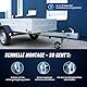 AUTOLIGHT 24 Anhängerschloss Deichselschloss mit Rundschloss & Schlüssel | Diebstahlschutz für Anhänger & Wohnwagen | verzinkt, wetterfest & rostfrei | Kastenschloss Universal für Anhängerkupplung