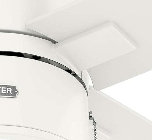 Miniatura 7 de Hunter Fan Company 51744 Beck - Ventilador de techo, 52, blanco fresco