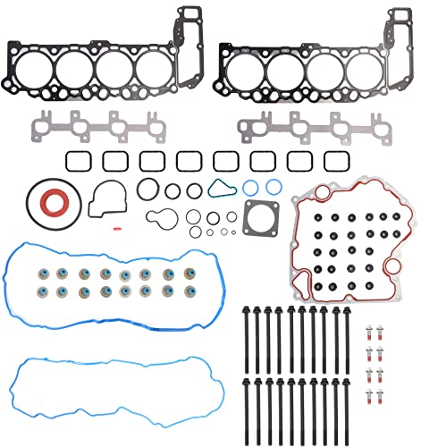 Image of Head Gasket Set with Bolts, 4.7L, for Dodge Ram 1500 /Dakota /Durango 2000-2003, for Jeep Grand Cherokee 1999-2003, 4.7L V8 SOHC Vin Code: N J, HS26157PT, ES71129(77pcs)