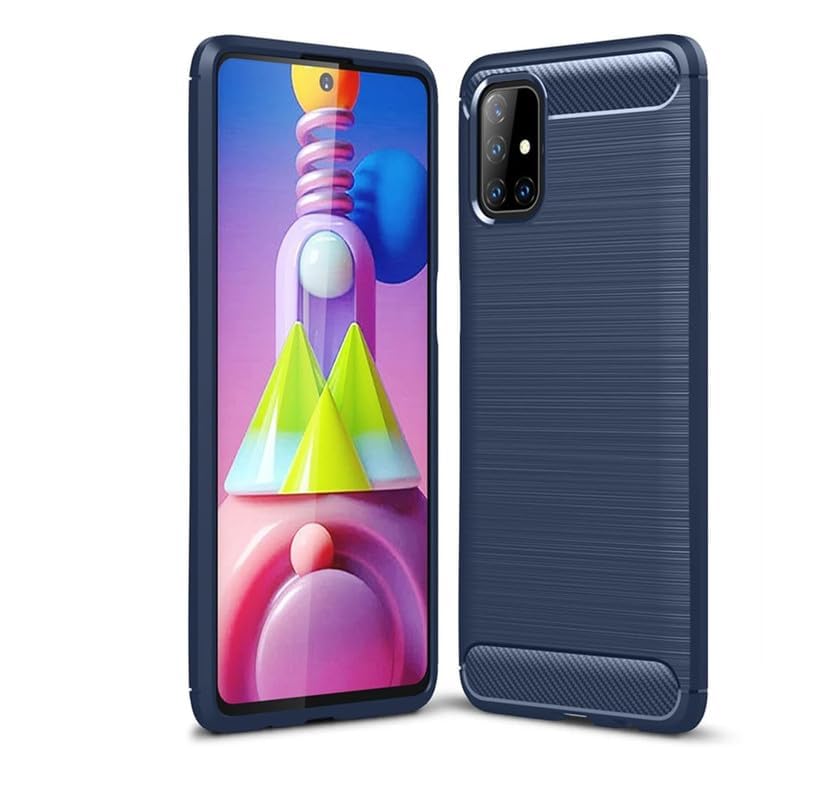 Image of Basic Case for Samsung Galaxy M51 (Carbon Fibre Blue)