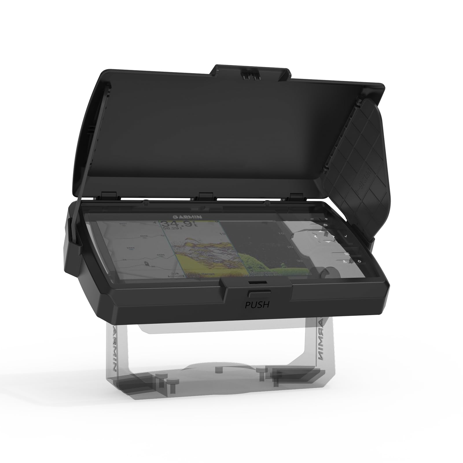 Pare-soleil pour Garmin Striker Vivid 7cv/7sv & Garmin Striker 7cv/7sv Fish Finder, ABS Protection d'écran anti-éblouissement, pliable contre les intempéries et le soleil