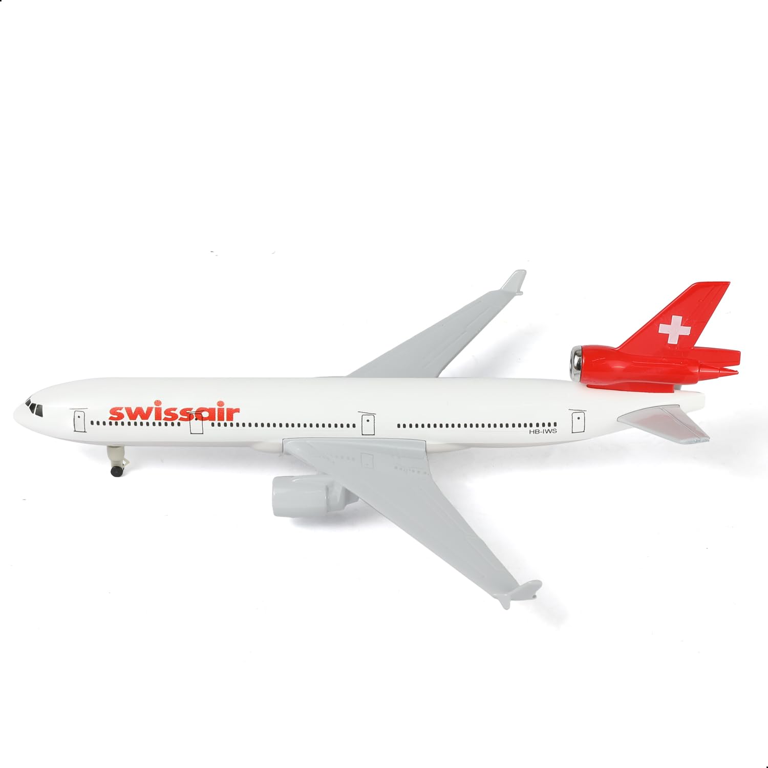 1/300 Svizzera MD-11 Modellino di aeromobili in metallo pressofuso con supporto (8,3 pollici), modello di aereo per adulti, giocattoli aerei, regali o collezioni aeronautiche