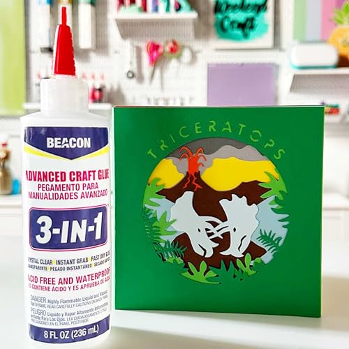 BEACON 3-in-1 Advanced Craft Glue - Fast-Drying, Crystal Clear Adhesive for Wood, Ceramics, Fabrics, and More, 4-Ounce - Image 3