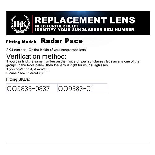 Lentilles de rechange Oakley Radar Pace rouge noir or - 4