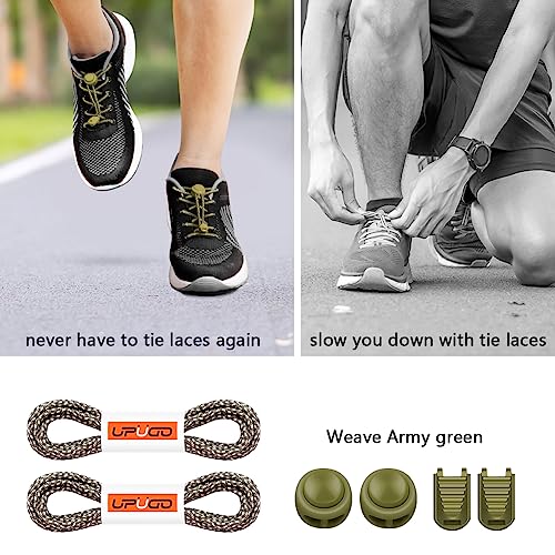 Image of UpUGo Elastic Shoe Laces, No Tie Shoe Laces Tieless for Kids, Adults, Elderly, One Size Fit All