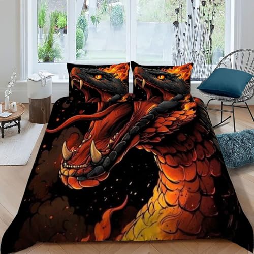 Housse de couette dragon brun pour transformer une chambre de garçon ado