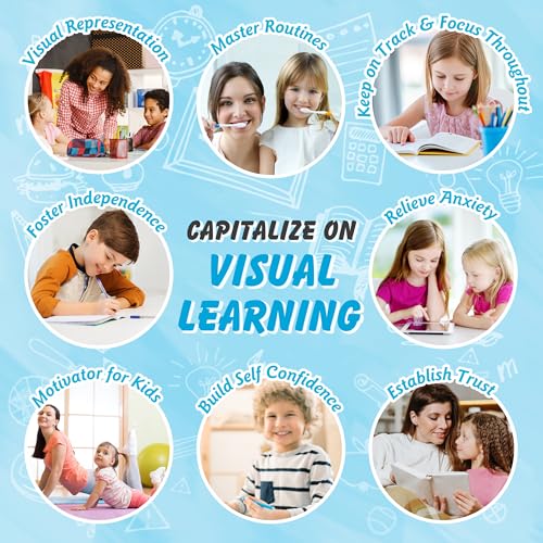 TWENTY5 SEVEN Visual Schedule for Kids, Autism Sensory Products with Whiteboard for Classroom Home, Autism Learning Material Set for Autistic Children, Visual Sensory Toys for Boys and Girls, Colorful - Image 5