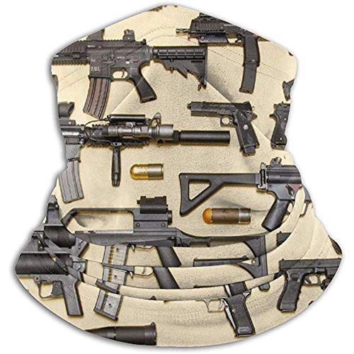 Gjiesh Pistolas frías Calentador de cuello Calor Tubo de polaina de cuello a prueba de sol Media máscara suave Unisex Funda de polaina de cuello de esquí a prueba de viento para carrera de esquí