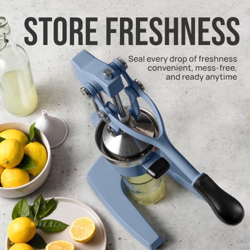 Image of Zulay Kitchen Cast Iron Juicer - Heavy Duty Manual Juicer with Detachable Strainers for Easy Cleaning, Orange Juice Press for Citrus Fruits, Perfect for Bartenders, Juice Lovers & Health Enthusiasts