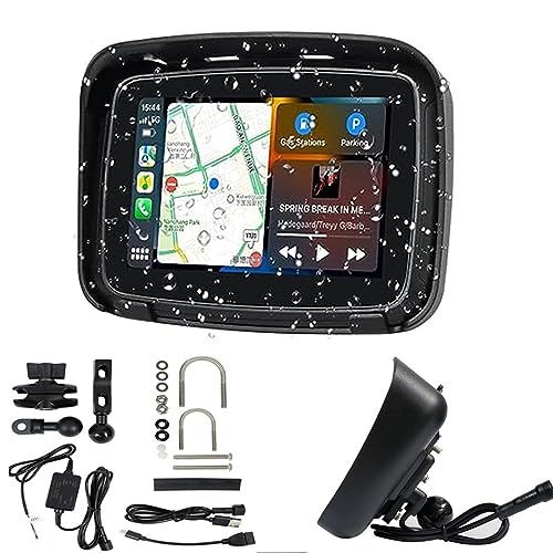 5 Inch motorcycle GPS Navigation motorcycle sat nav Screen Wireless...