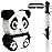 Birchio Panda Pinata, Hand Made Animal Pinata Perfect for Birthday Party, Theme Party, Decoration(17x13x4 Inches)
