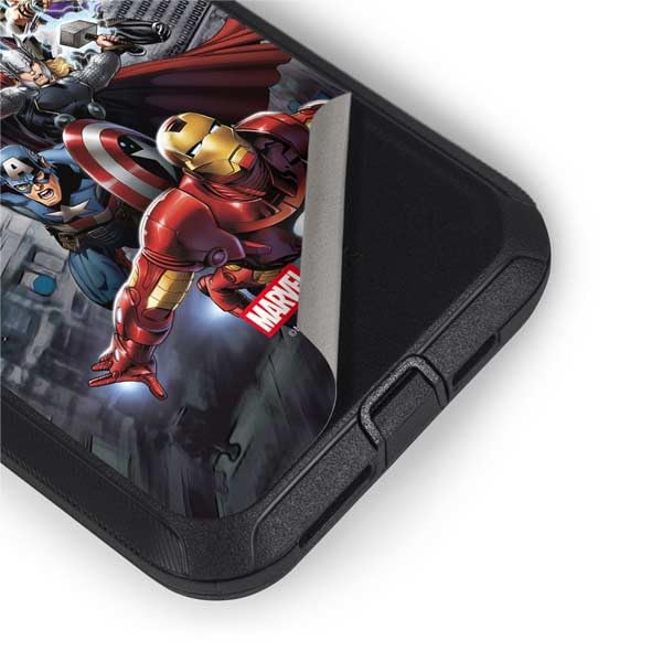 Skinit Decal Phone Skin Compatible with OtterBox Defender iPhone 11 Pro - Officially Licensed Marvel Avengers Attack Design