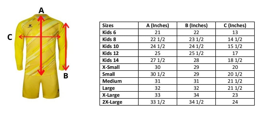 KELME Ensemble de gardien de but professionnel – Maillot et short rembourrés – Tailles adultes et enfants, Vert (pas de chaussettes)., Taille L