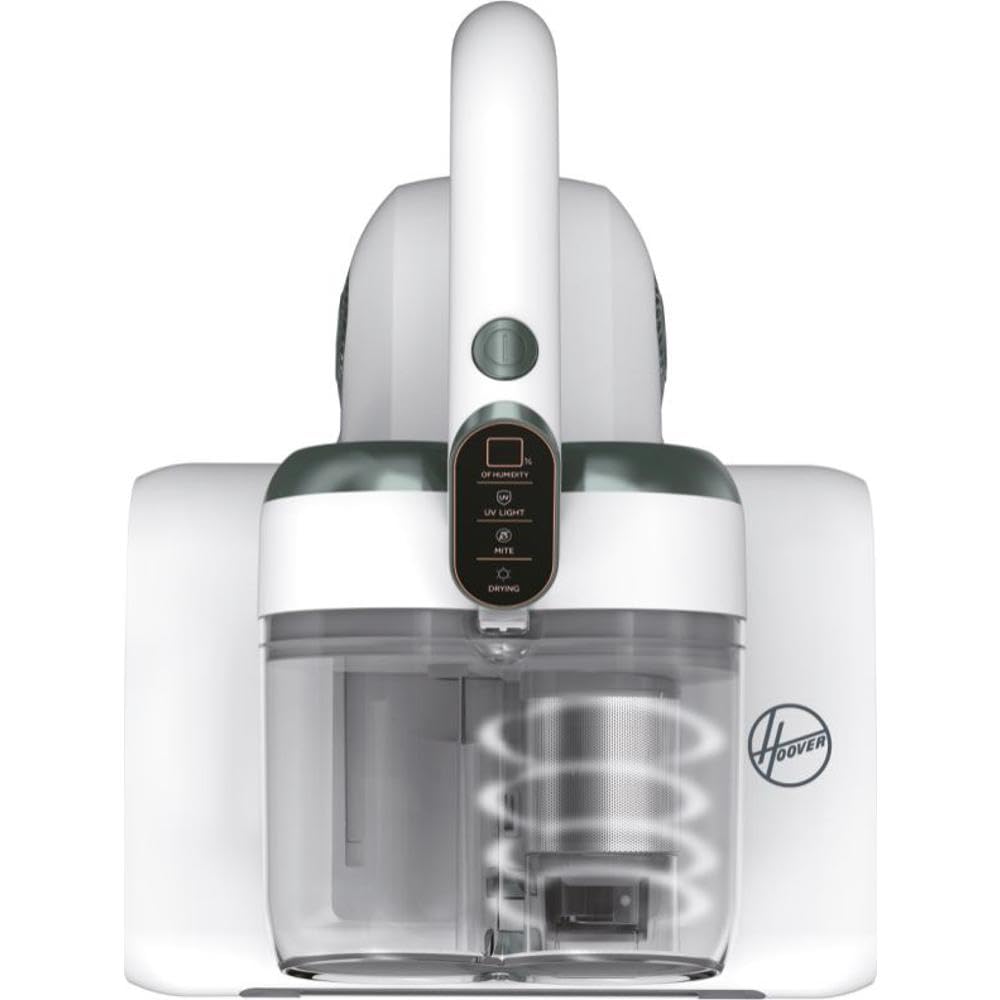 Hoover Battimaterasso HMC5, 4 Funzioni Automatiche: Battitura, Aspirazione, Lampada UV e Asciugatura, Leggero specificamente per l'eliminazione degli acari della polvere, ideale per letti, divani