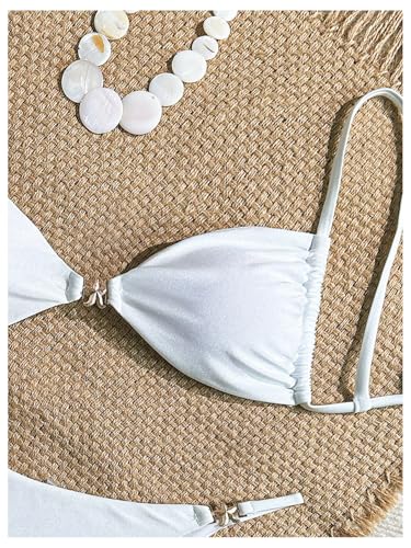 Verdusa Women's 2 Piece Bikini Set Self Tie High Cut Swimsuit Bathing Suit3